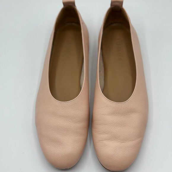 Everlane Women's The Day Glove Leather Ballet Flats In Pale Pink Size 8 - Picture 6 of 9
